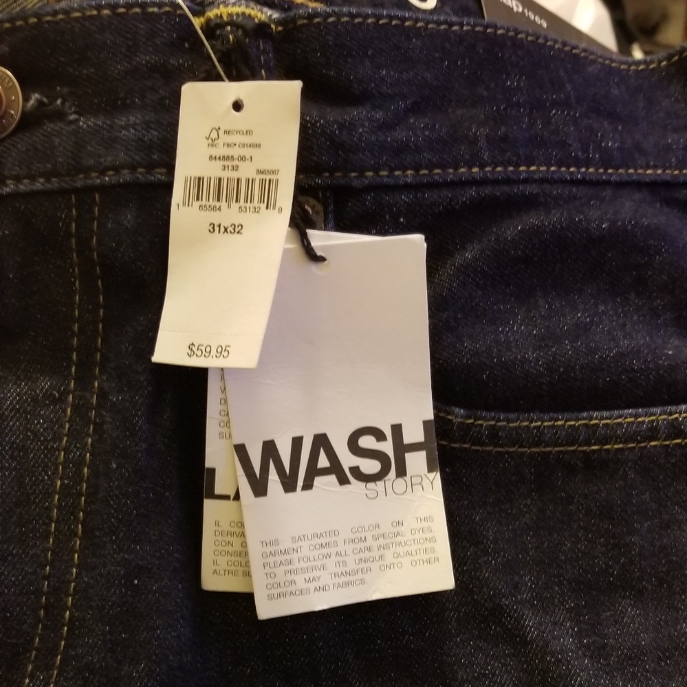 Dark denim jeans